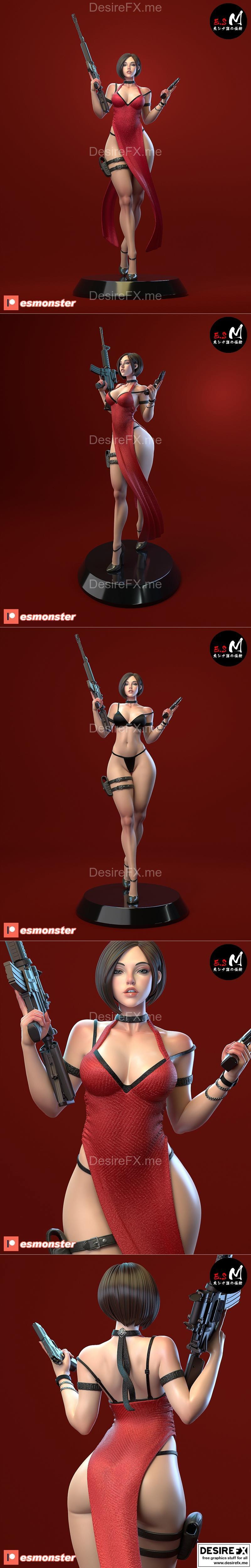 E.S怪物 -  Ada Wang - 3D打印模型|E.S Monster – Ada Wang – 3D Print Model STL