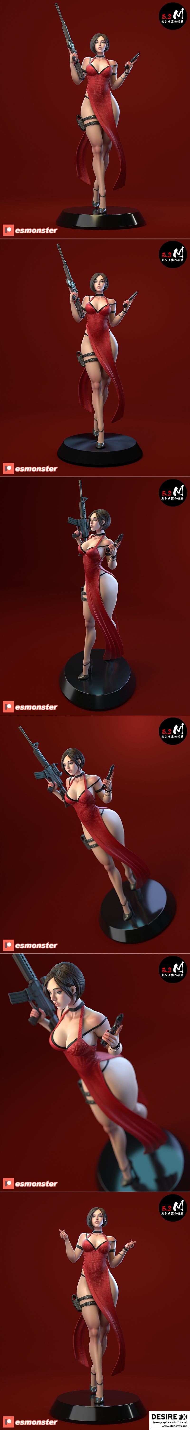 E.S怪物 -  Ada Wang - 3D打印模型|E.S Monster – Ada Wang – 3D Print Model STL