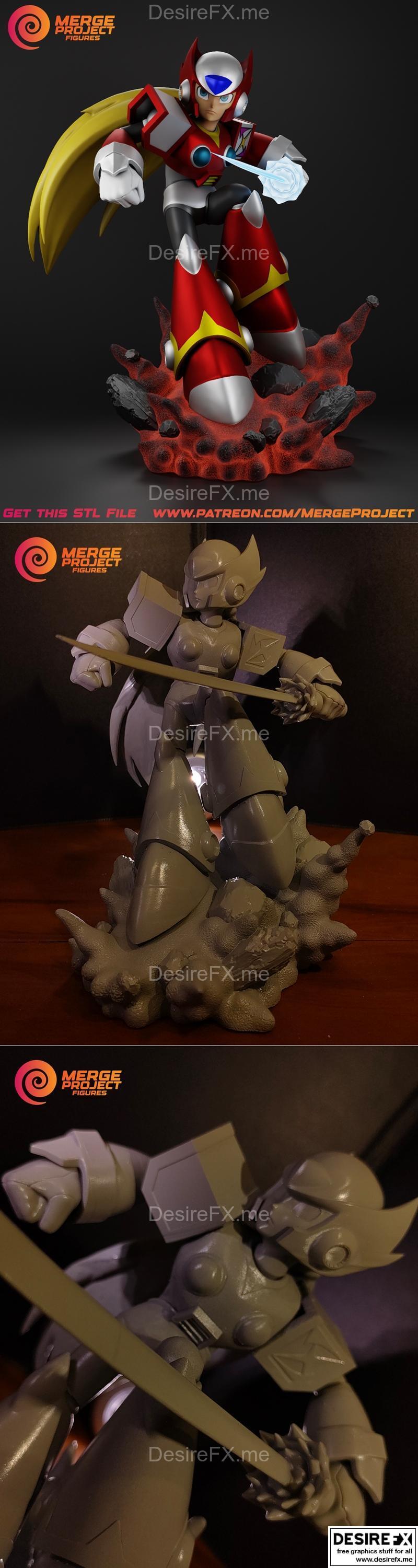 零 - 赤色警戒 - 3D打印模型|Zero – Megaman – 3D Print Model STL