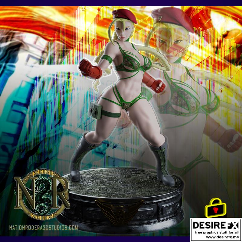 街霸 Cammy 3D打印模型|Cammy – Street Fighter – 3D Model Print STL