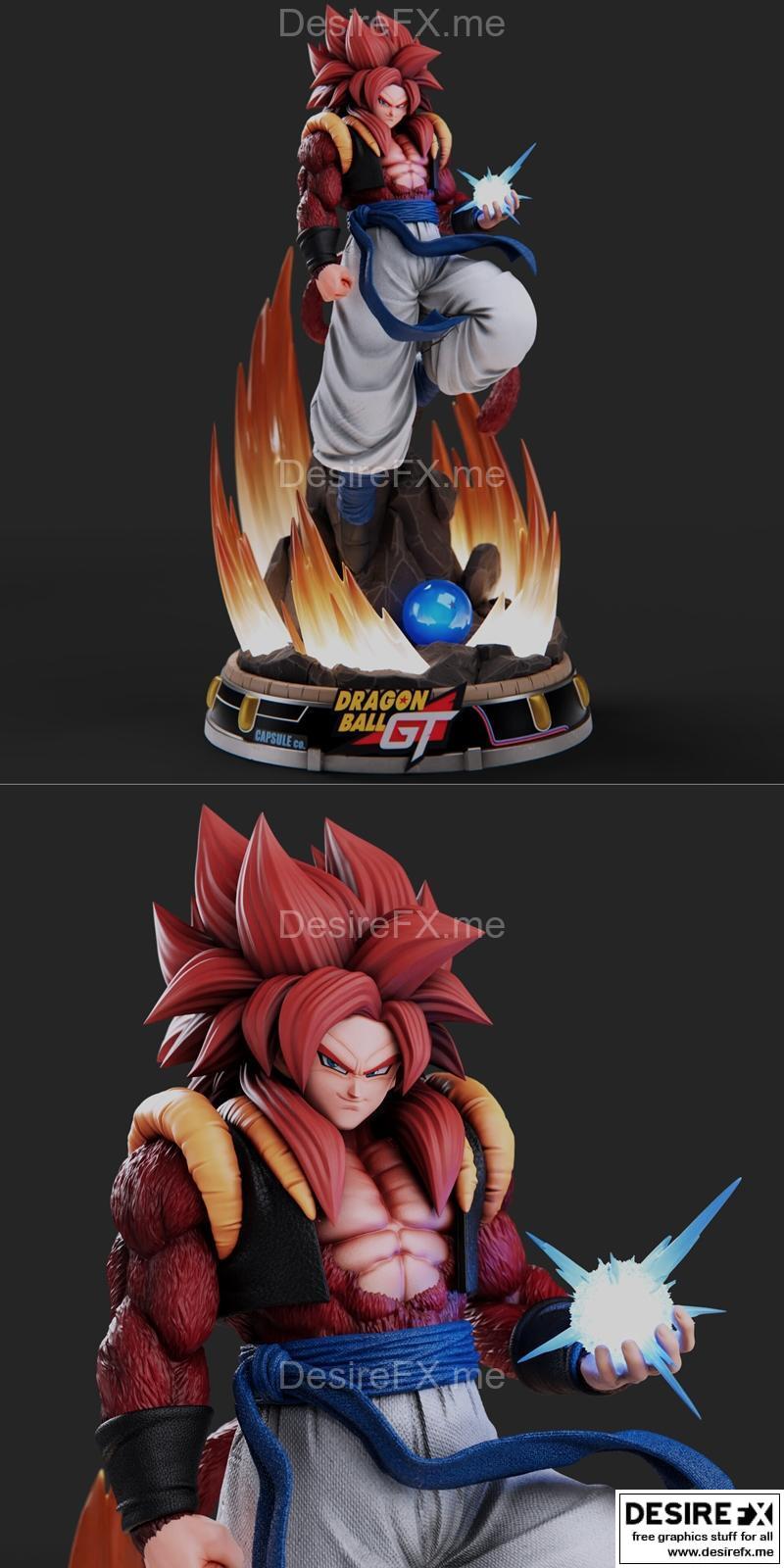 龙珠GT Gogeta SSJ4 3D打印模型|Gogeta SSJ4 Dragon Ball GT – Collectables – 3D Print Model STL