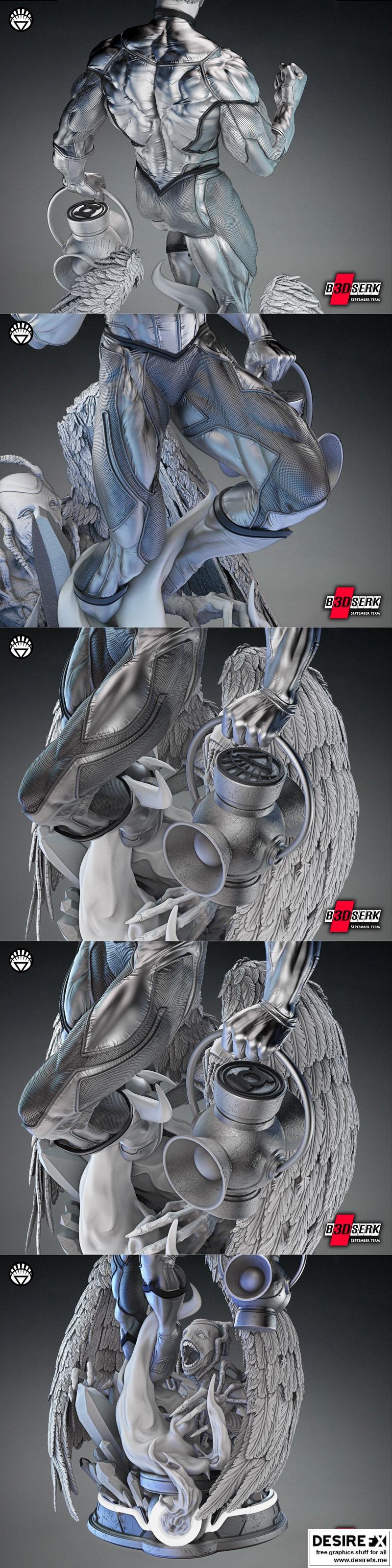 B3DSERK 白光灯笼雕塑 3D打印模型|B3DSERK – White Lantern Sculpture – 3D Print Model STL
