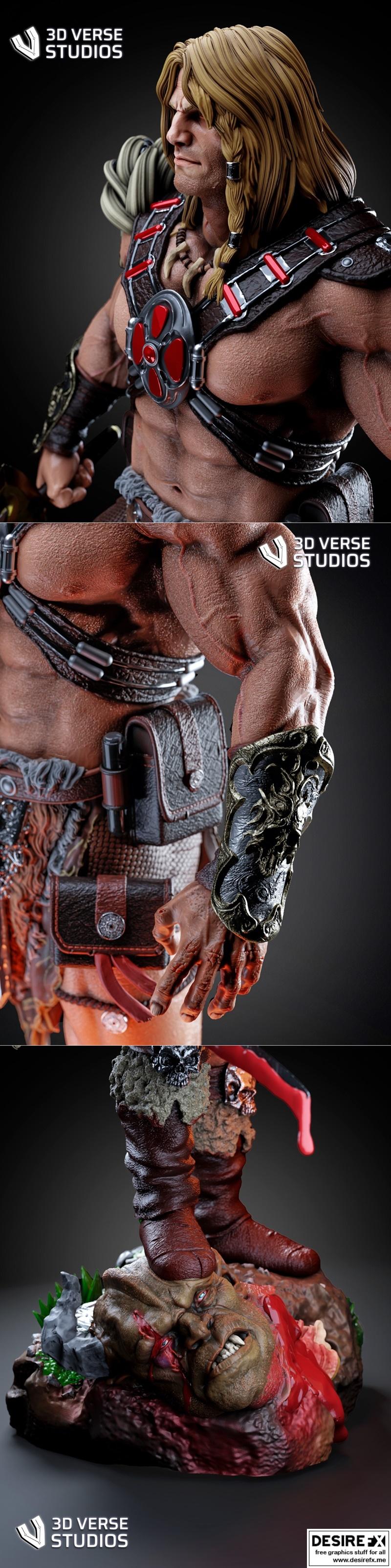 3D打印模型：He-Man角色雕塑|3d Verse Studios – He-Man – 3D Print Model STL