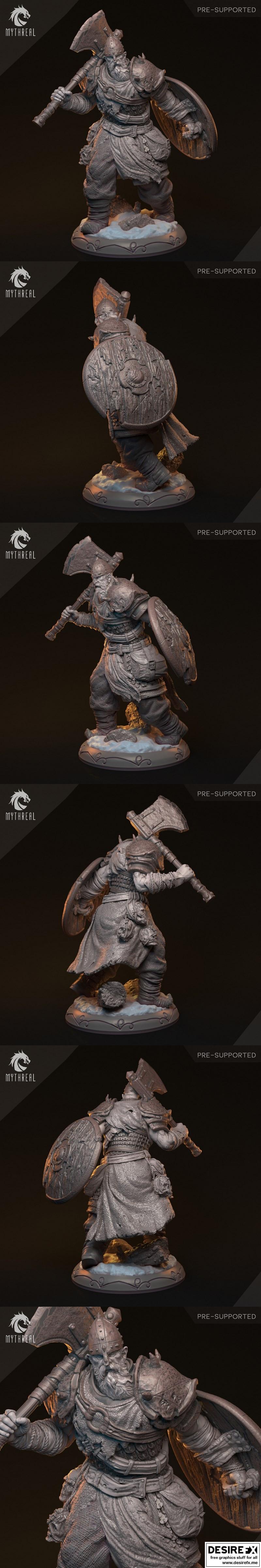 夜狼部落 伊格洛夫·赛特拉斯 3D打印模型|Mythreal Games – Night Wolf Tribe – Ingolve Seitras – 3D Model Print STL