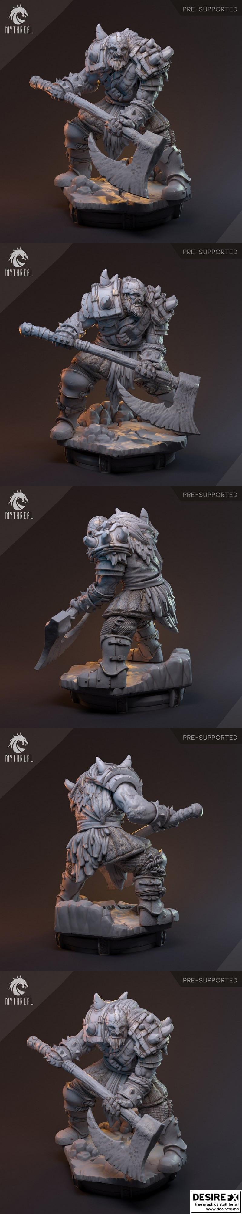 夜狼部落 3D打印模型 Aivars Varor|Mythreal Games – Night Wolf Tribe – Aivars Varor – 3D Model Print STL