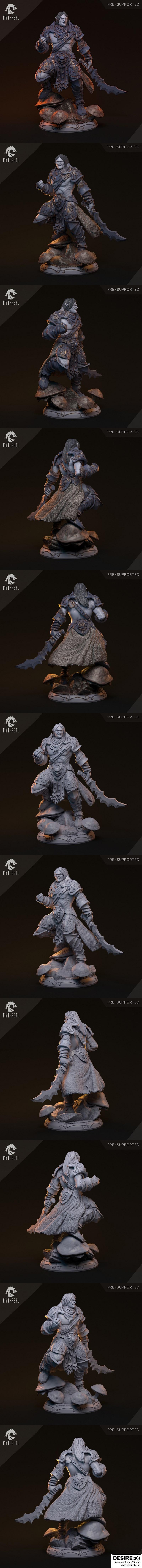 Mythreal Games《遗忘》玛伊-图尼尔 3D打印模型 STL|Mythreal Games – Forgotten – Mae-Tuniel – 3D Model Print STL