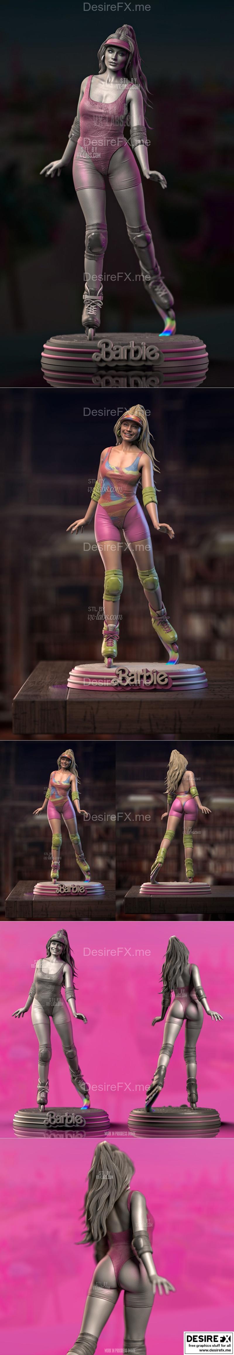 芭比与配角——3D打印模型|Barbie and Extras – 3D Print Model STL
