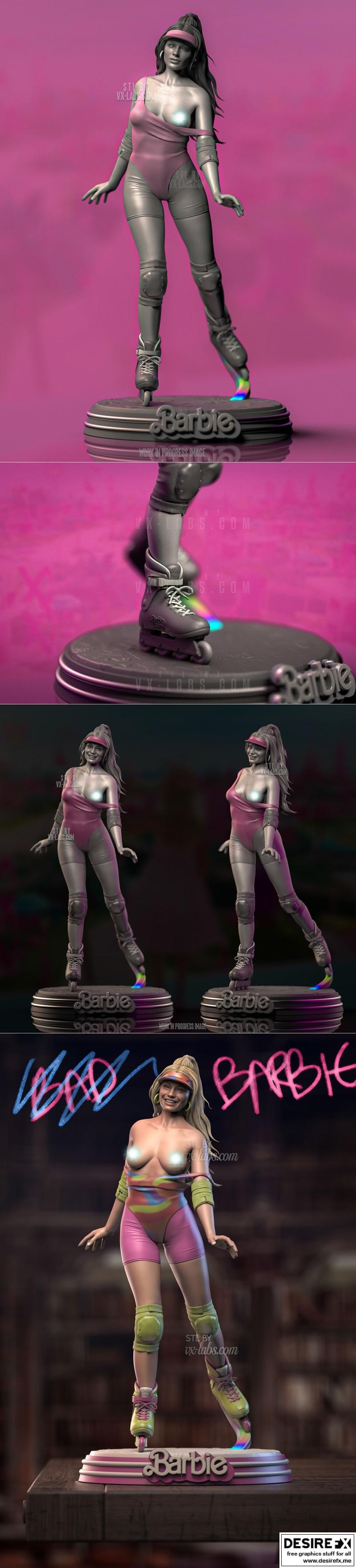 芭比与配角——3D打印模型|Barbie and Extras – 3D Print Model STL