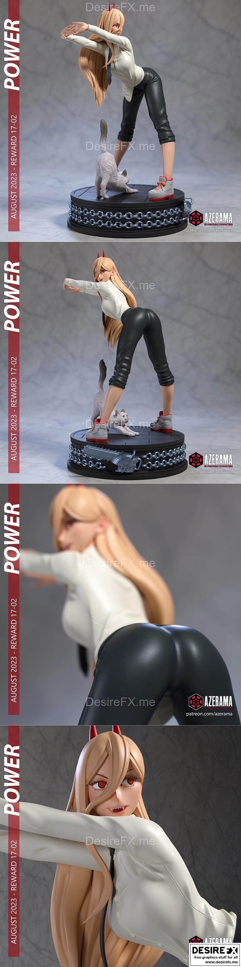 Azerama 3D打印模型：Power角色造型|Azerama – Power – 3D Print Model STL