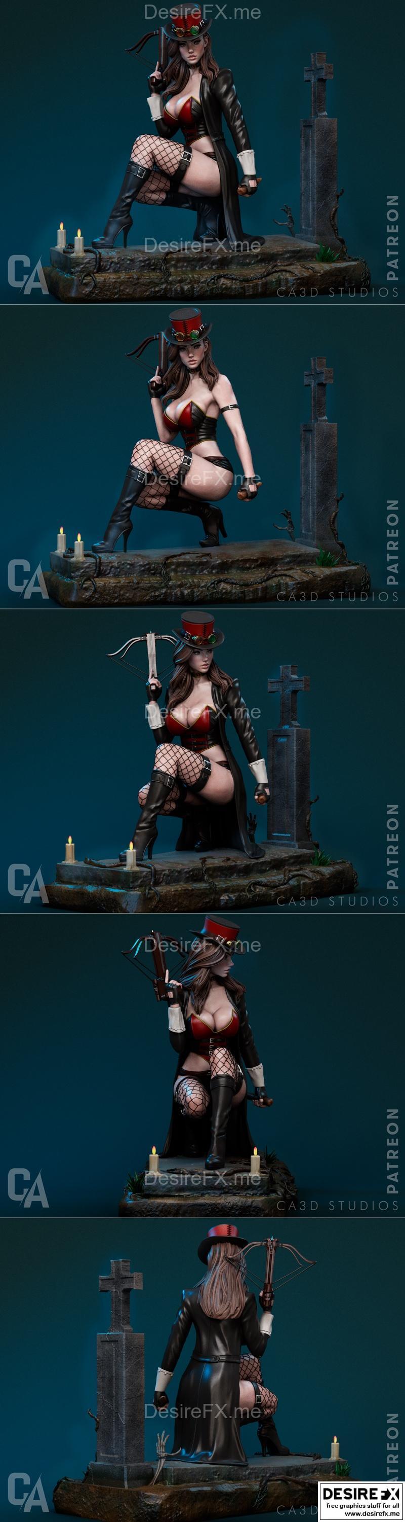 Ca 3d Studios – 莱赛尔·范·海辛 – 3D打印模型|Ca 3d Studios – Liesel Van Helsing – 3D Print Model STL
