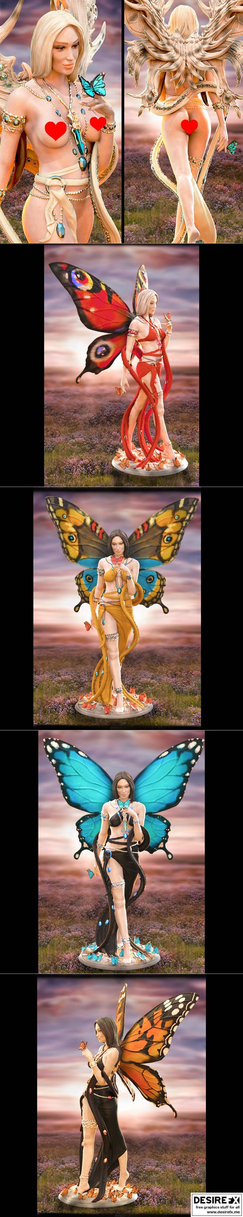印魔师—阿特利亚 3D打印模型|Printomancer – Athalia NSFW variants, The Winged Sorceress model – 3D Print Model STL