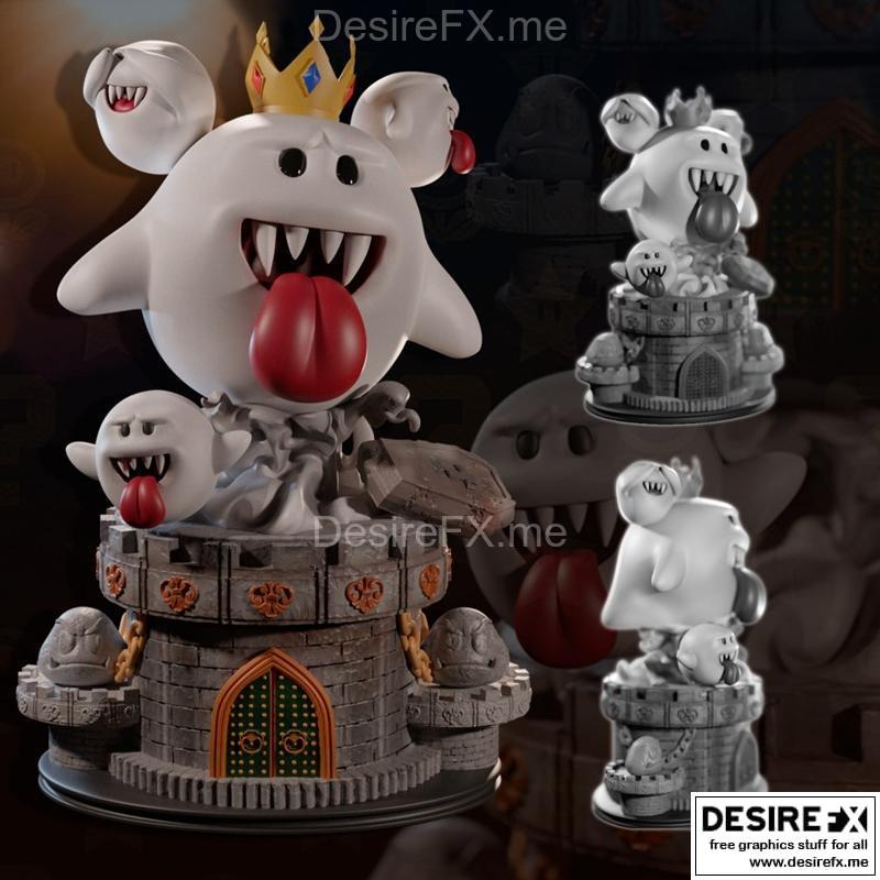 DTR King Boo 3D打印模型|DTR – King Boo – 3D Print Model STL