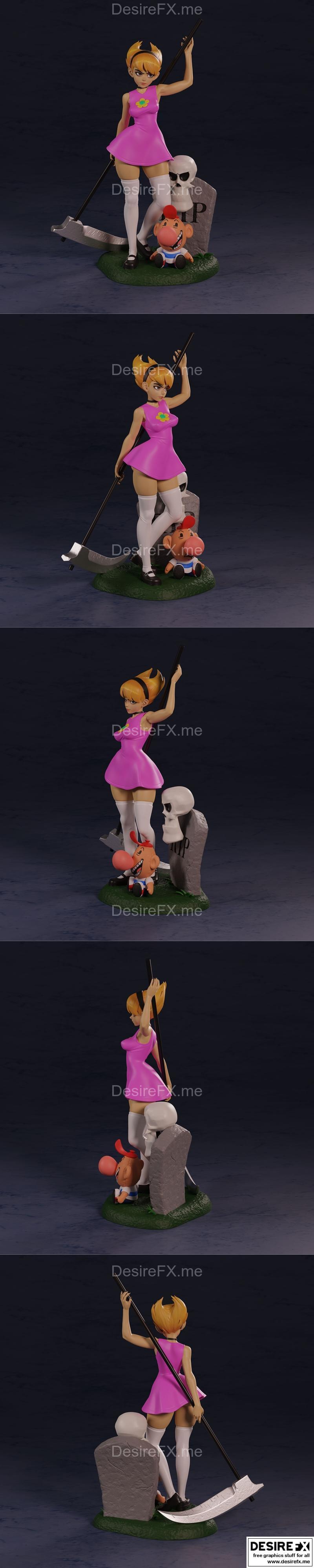 PolyBitsArt - Mandy - 3D打印模型|PolyBitsArt – Mandy – 3D Print Model STL