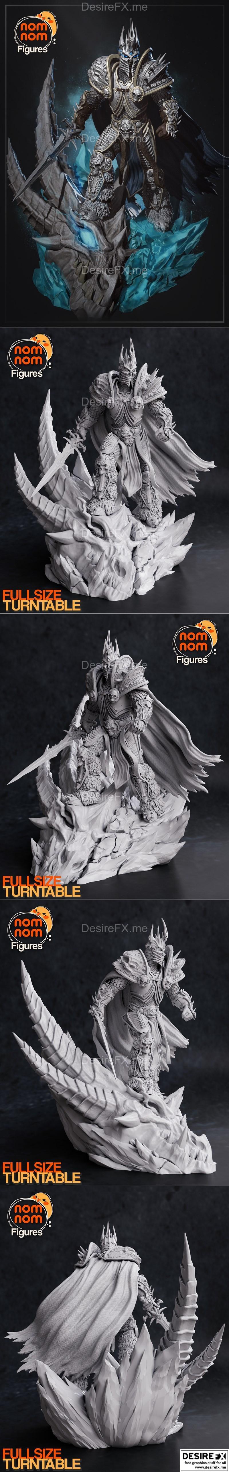 魔兽世界阿萨斯3D打印模型|Nomnom Figures – Arthas from World of Warcraft – 3D Print Model STL