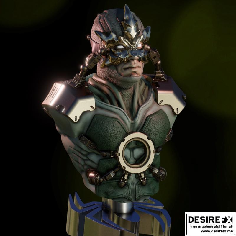 电控之魂：迈克尔·迪伦3D打印雕像|Elektro – Maxwell Max Dillon – Marvel Comics – 3D Print Bust