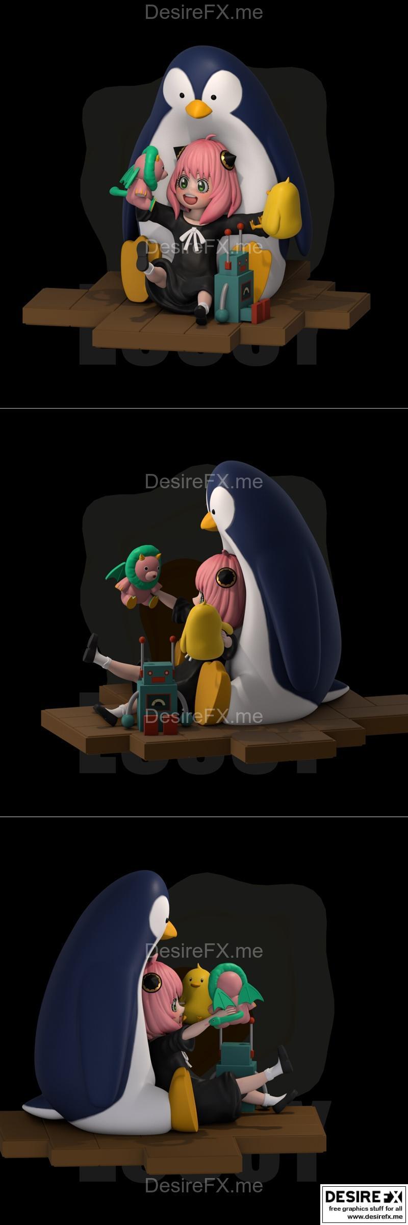 E995Y - Anya Forger - 3D打印模型|E995Y – Anya Forger – 3D Print Model STL