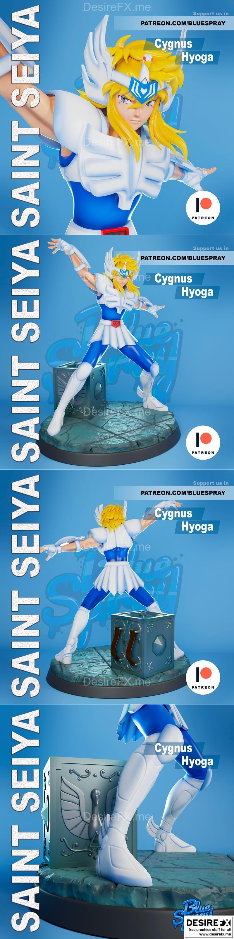 蓝雾喷射——克耶格斯·希亚——3D打印模型|Blue Spray – Cygnus Hyoga – 3D Print Model STL