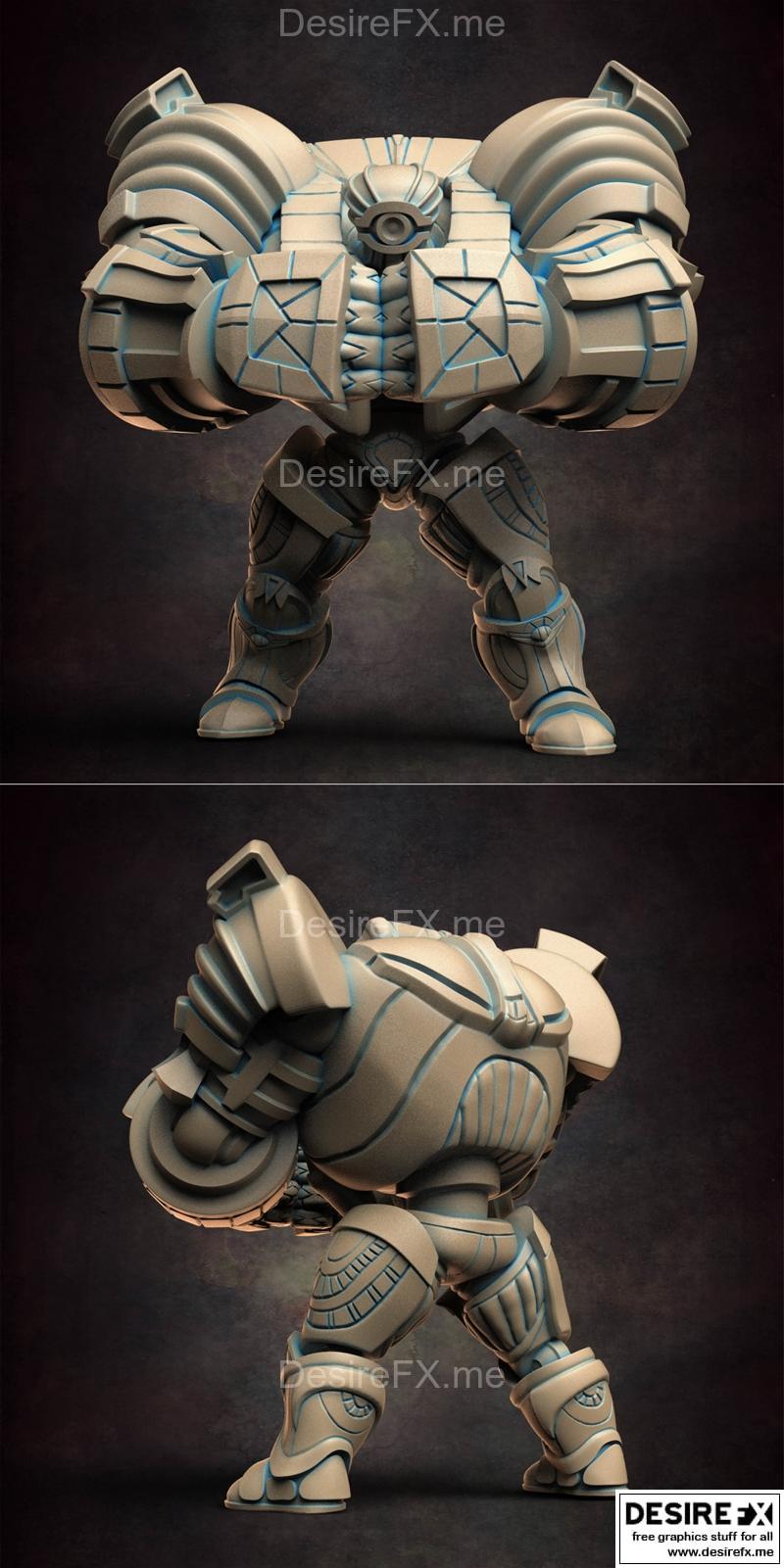 埃及巨像 3D打印模型|Egyptian Golem The Mighty – 3D Print Model STL
