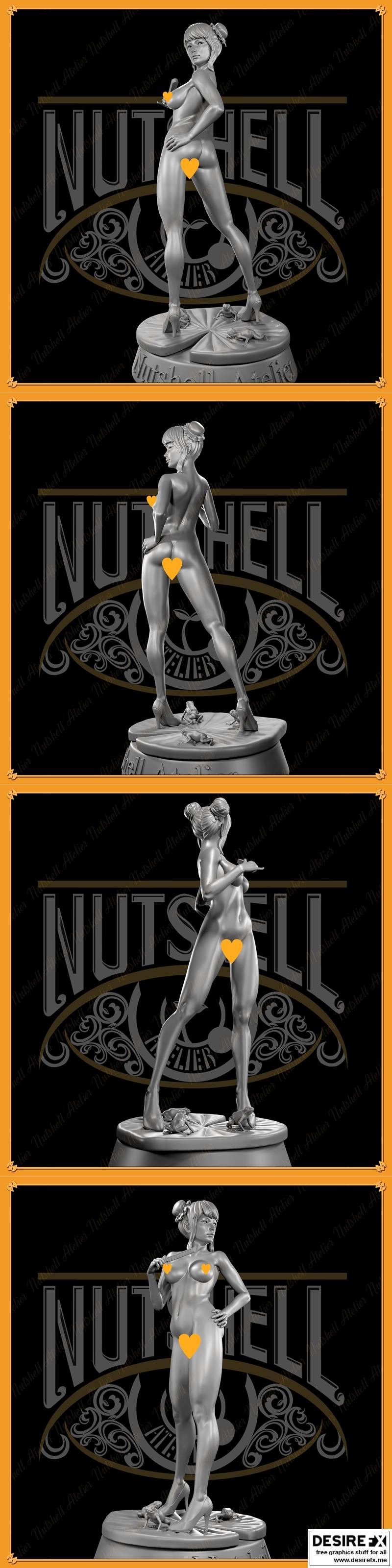 Nutshell Atelier中国风少女3D打印模型|Nutshell Atelier – China Dress girl – 3D Print Model STL