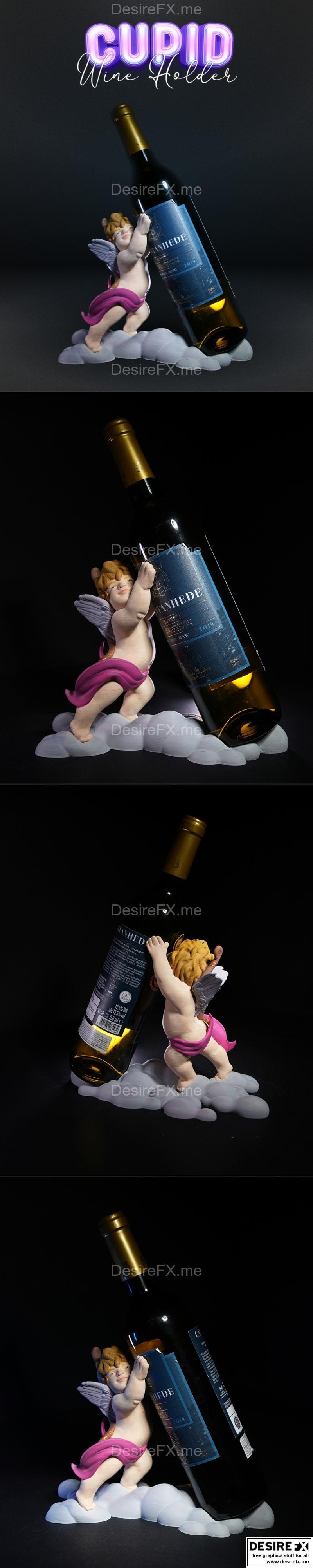 杯酒架 - 3D打印模型|Cupid Wine Holder – 3D Print Model STL