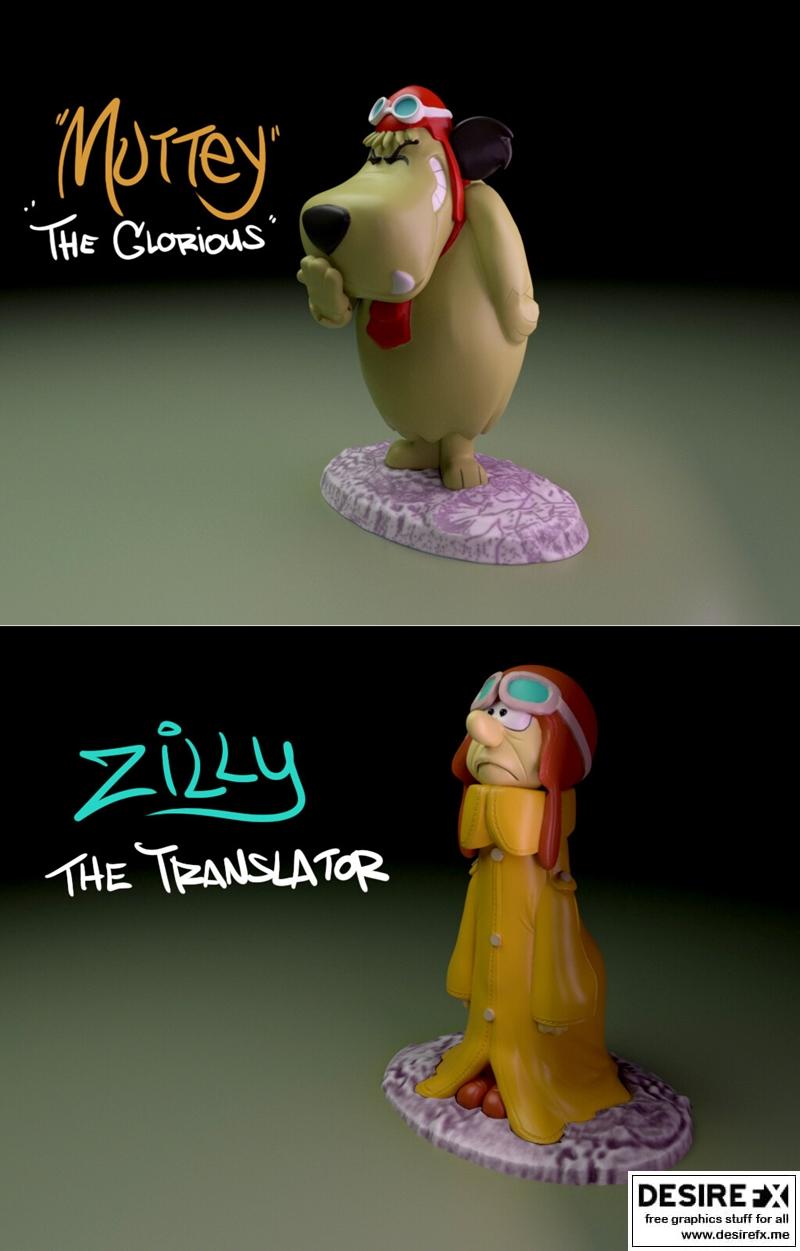 恶搞飞天机器——3D打印模型|Dick Dastardle and The Flying Machines – 3D Print Model STL