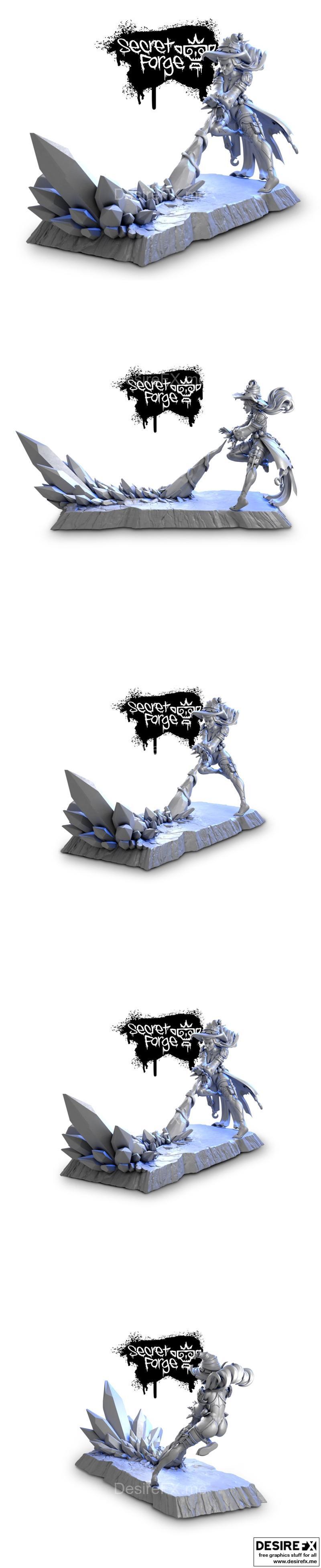 Secret Forge - 冰川尖刺 3D打印模型|Secret Forge – Glacial Spike – 3D Print Model STL