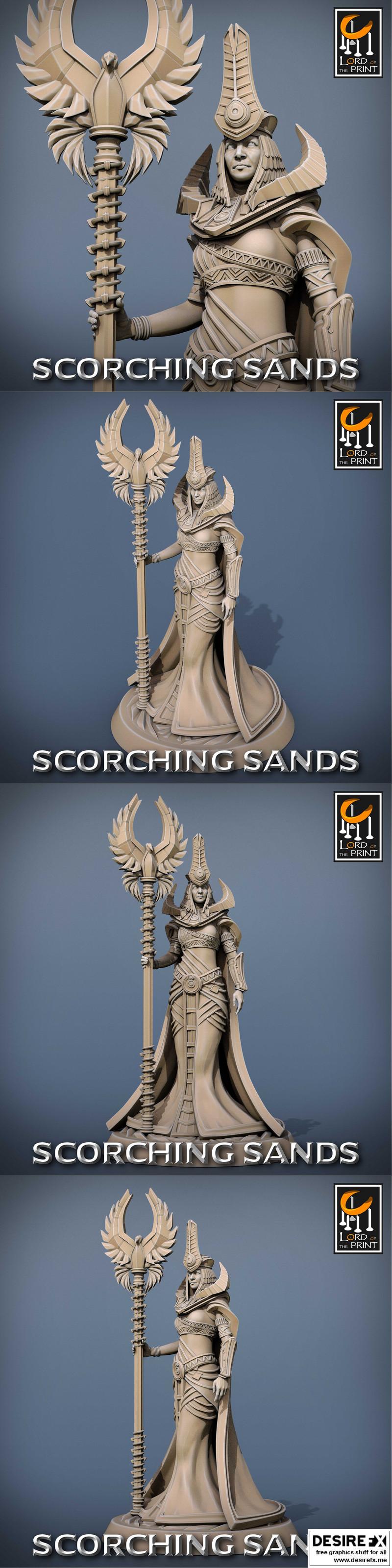 3D打印埃及公主头盔模型|Lord of the Print – Scorching Sands – Egyptian Princess Helmet – 3D Print Model