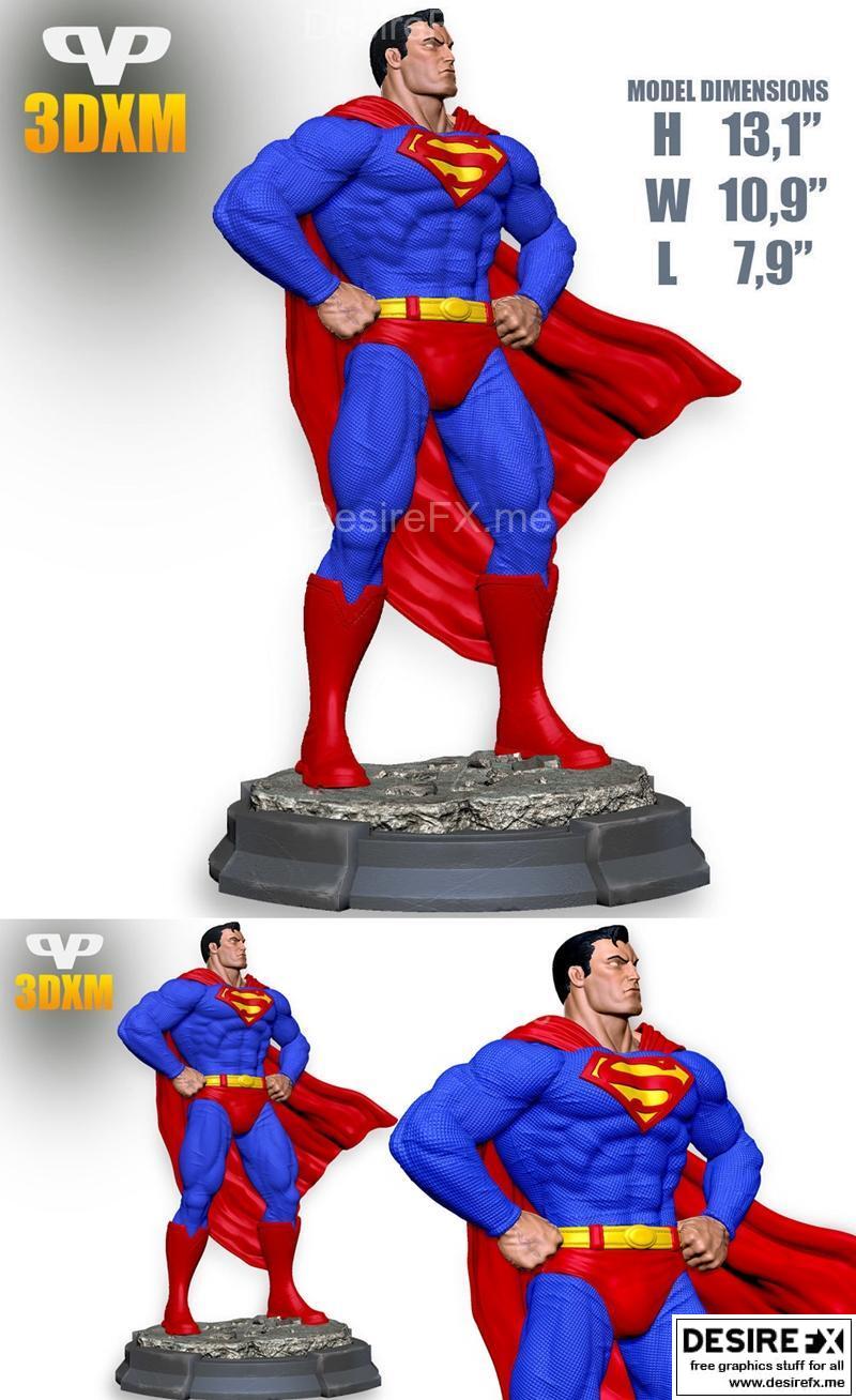 超级英雄小可爱3D打印模型|Superman Chibi – 3D Print Model STL