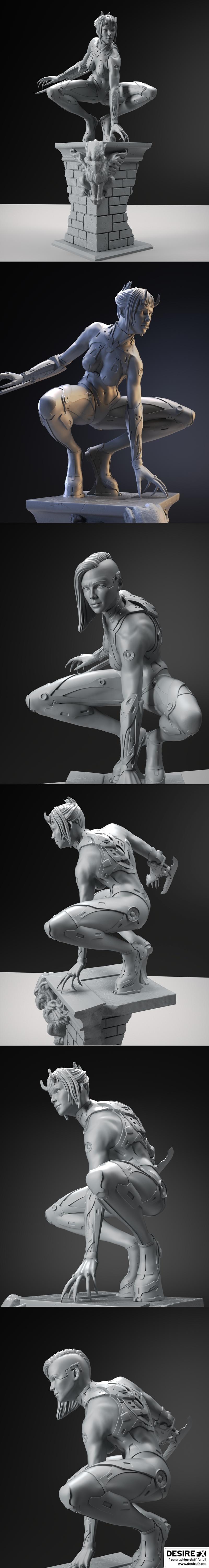 Nakay - 3D打印模型：动漫角色立体造型|Nakay – 3D Print Model STL