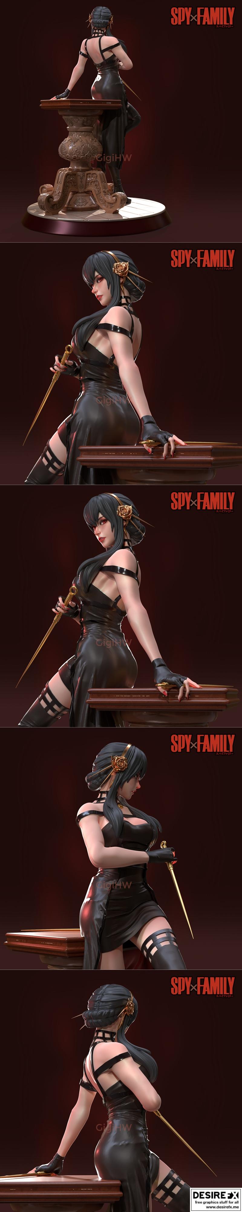 SpyX家族 3D打印模型 模型名称|Yor Forger From SpyXFamily – 3D Print Model STL