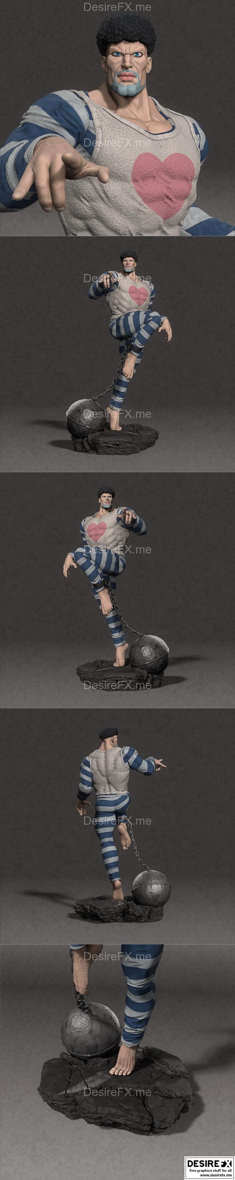 Puri Puri Prisoner 3D打印模型|Puri Puri Prisioner – 3D Print Model STL