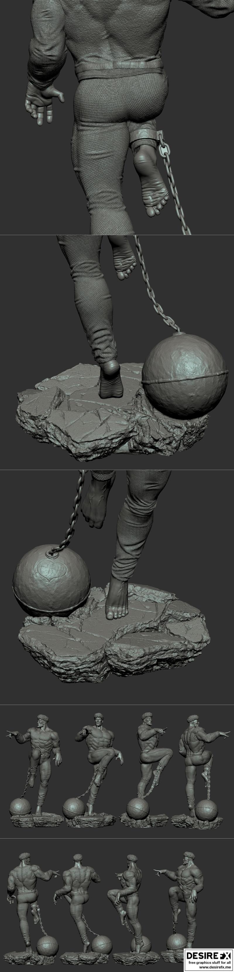 Puri Puri Prisoner 3D打印模型|Puri Puri Prisioner – 3D Print Model STL