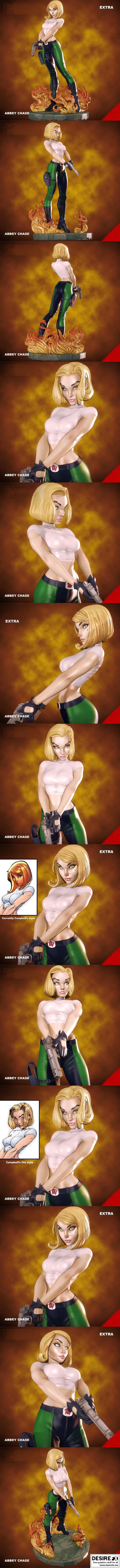 Abbey Chase 3D打印模型|Abbey Chase – Danger Girl – Comic Vine – 3D Model Print