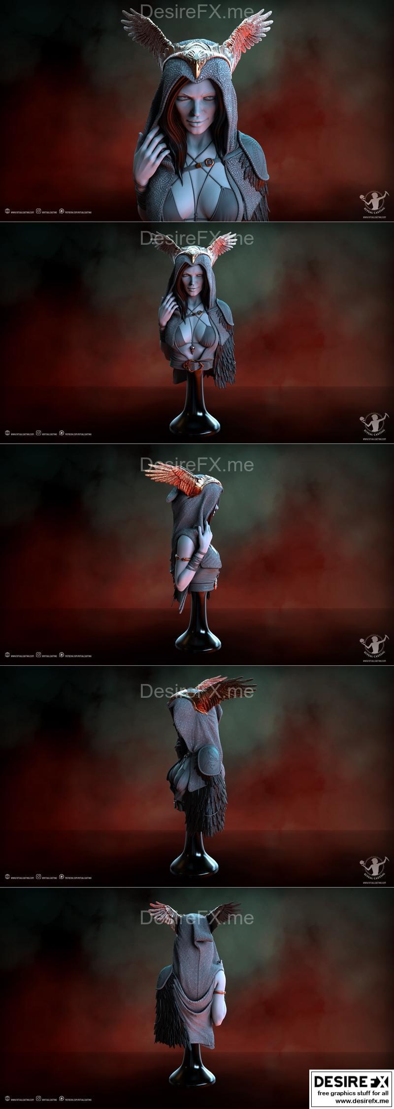 神秘仪式铸造——莫尔甘（独家）3D打印模型|Ritual Casting – Morrigan (Exclusive) – 3D Print Model STL