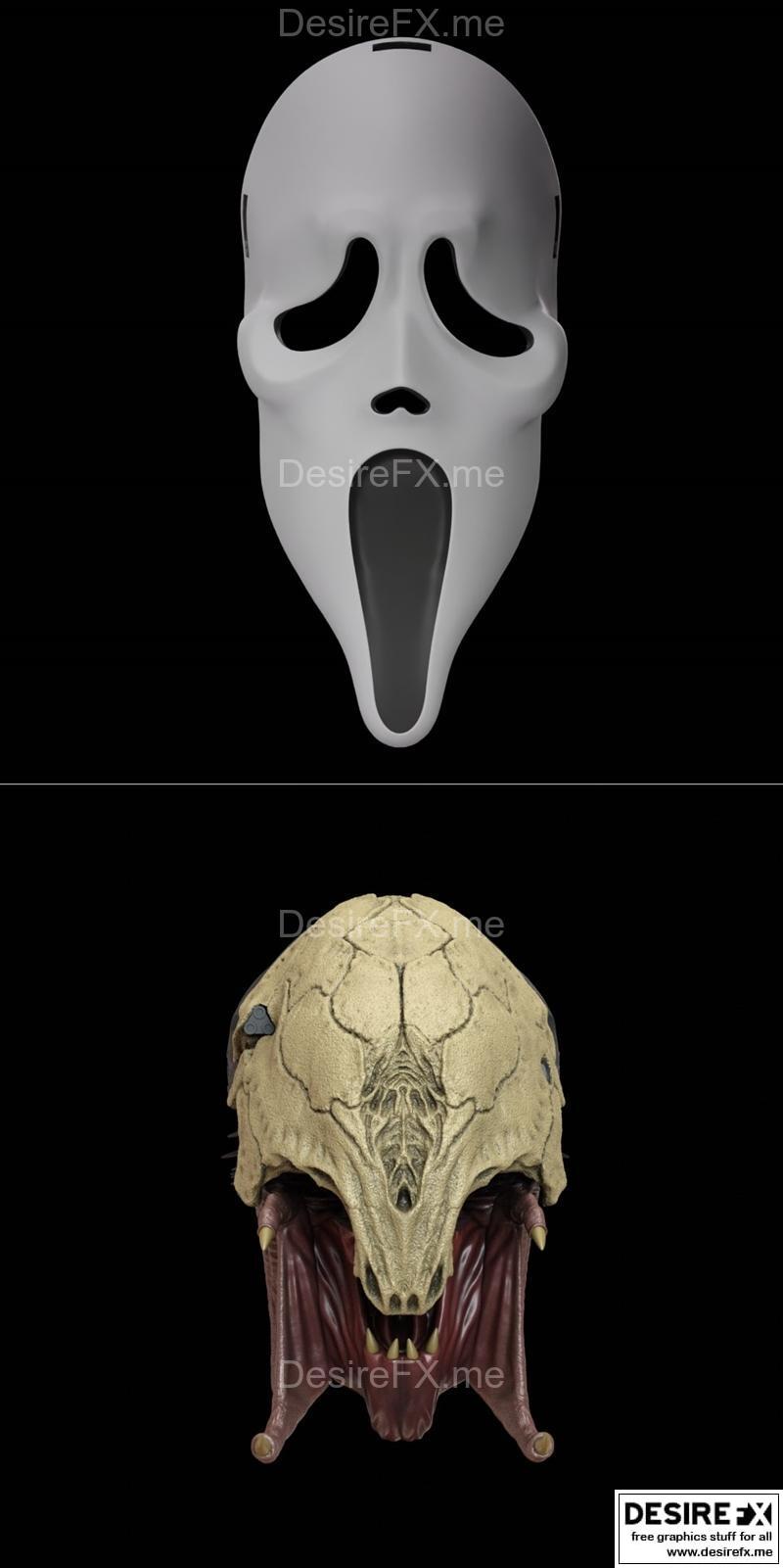 Other – Scream mask and Predator Prey Mask – 3D Print Model STL