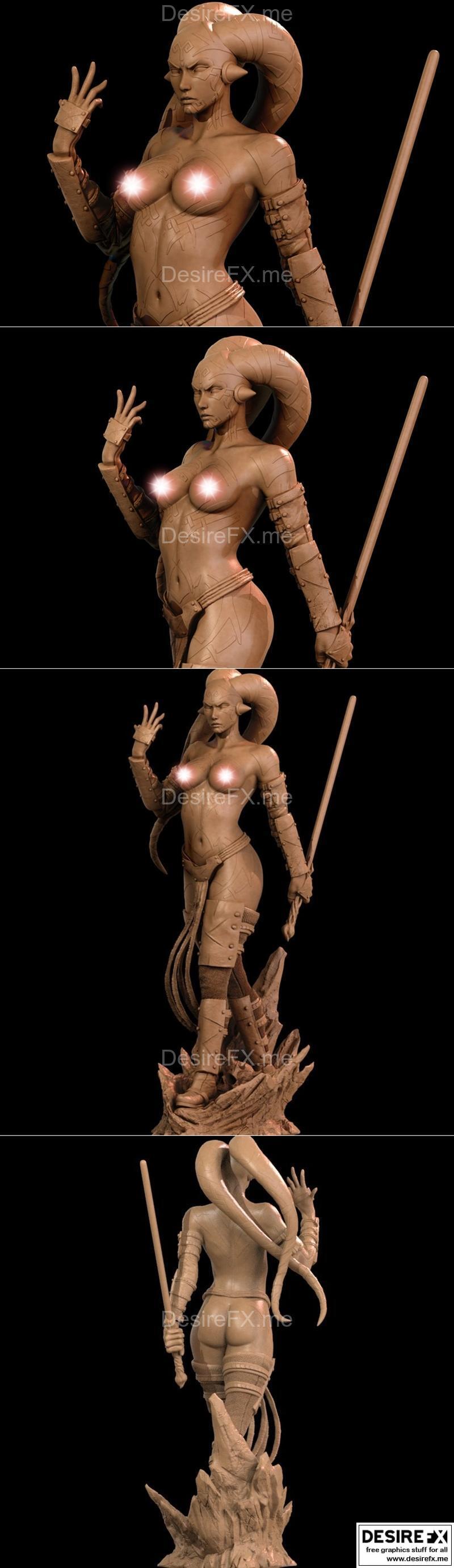 Ca 3D工作室 - 复制人达斯·塔隆 - 3D打印模型|Ca 3d Studios – Darth Talon NSFW Version – 3D Print Model STL