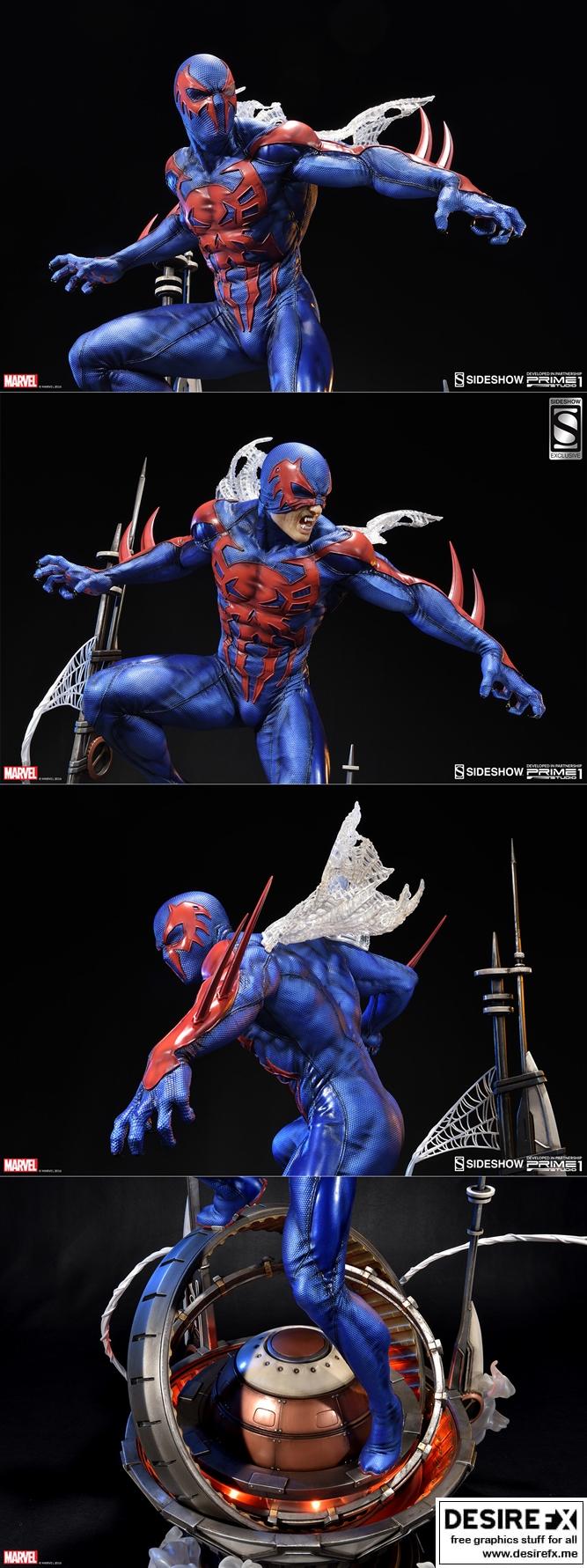 Prime 1工作室蜘蛛侠2099三维打印模型|Prime 1 Studio – Spiderman 2099 – 3D Print Model STL