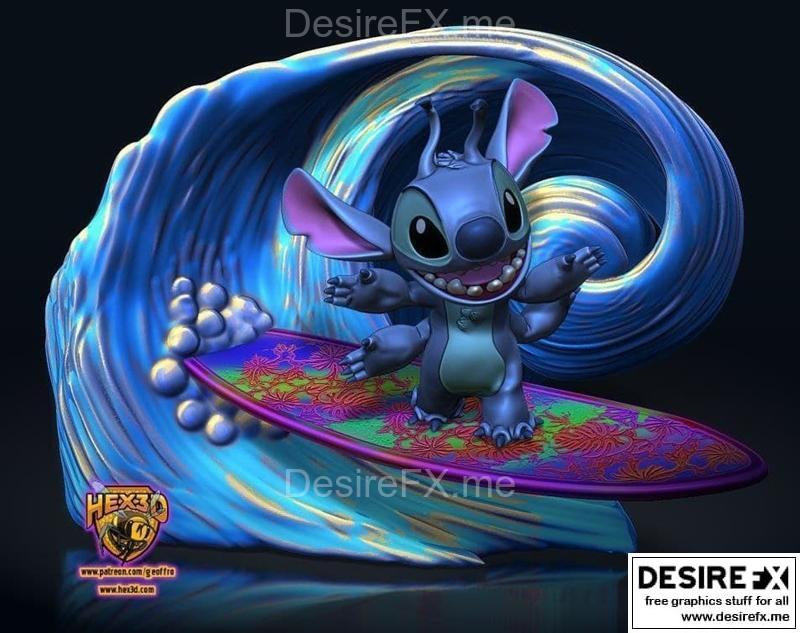 Hex3D - 海浪缝合 - 3D打印模型|Hex3D – Surfing Stitch – 3D Print Model STL