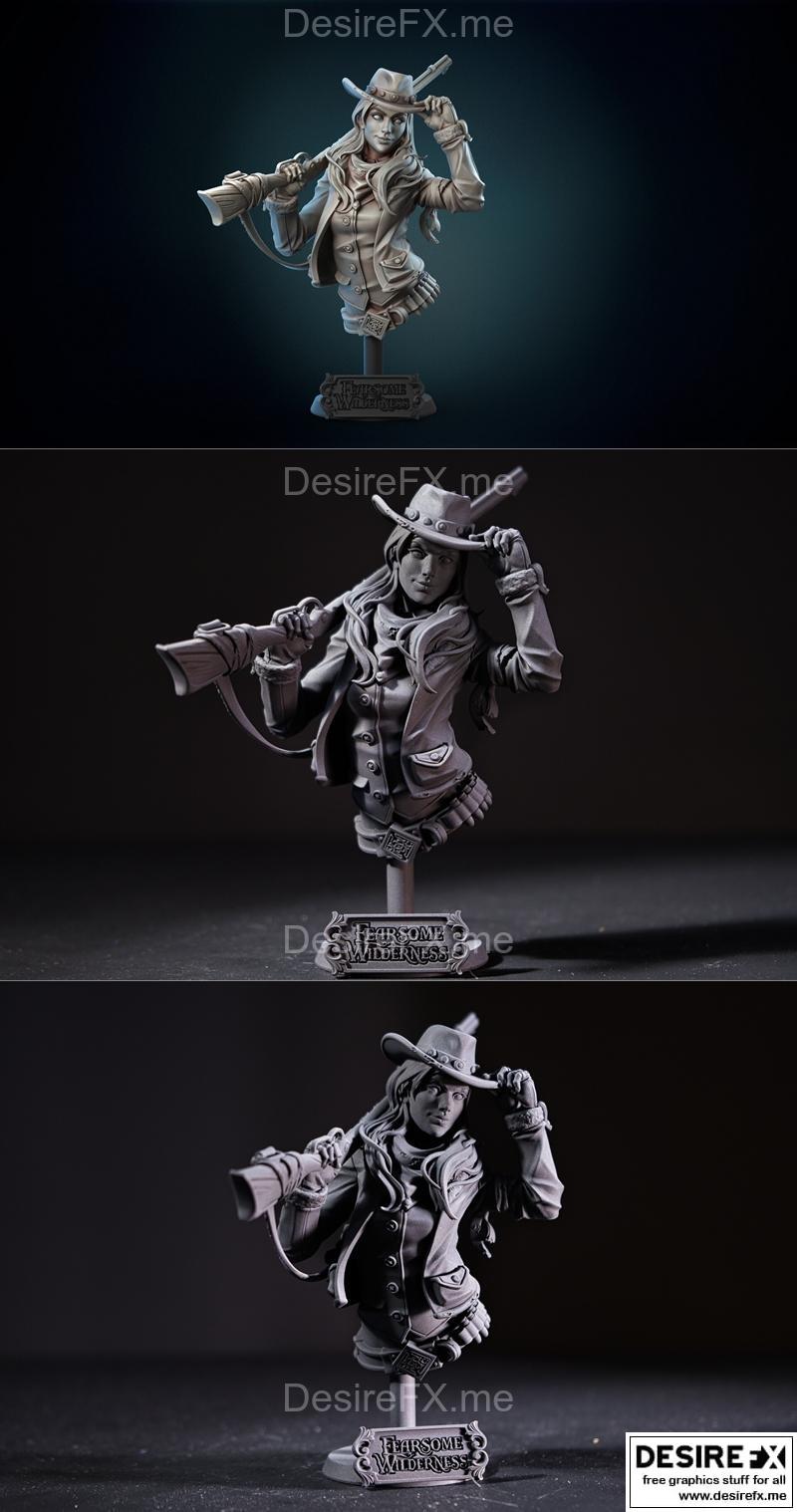 狂野荒境 - 灾难爆发 - 3D打印模型|Fearsome Wilderness – Calamity Bust – 3D Print Model STL