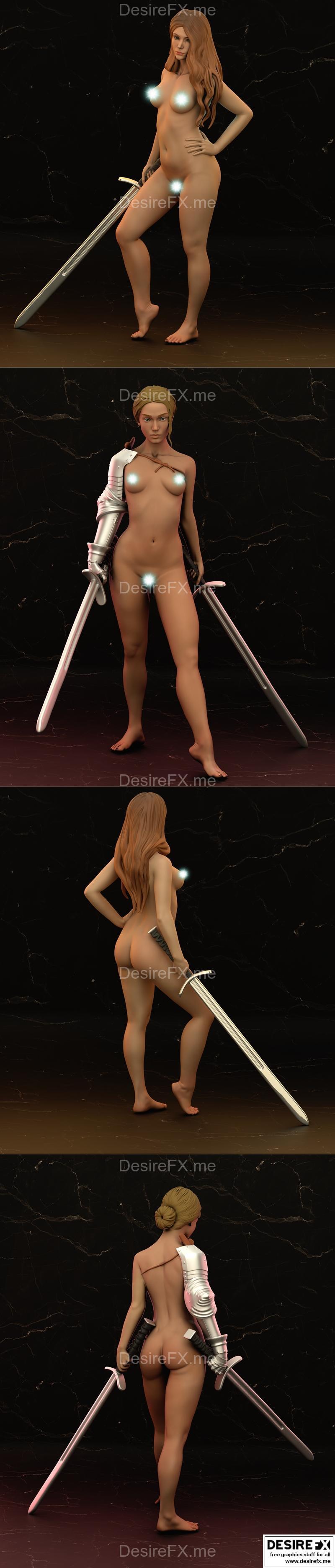 女孩一与女孩二 3D打印模型|Girl One and Girl Two – 3D Print Model STL