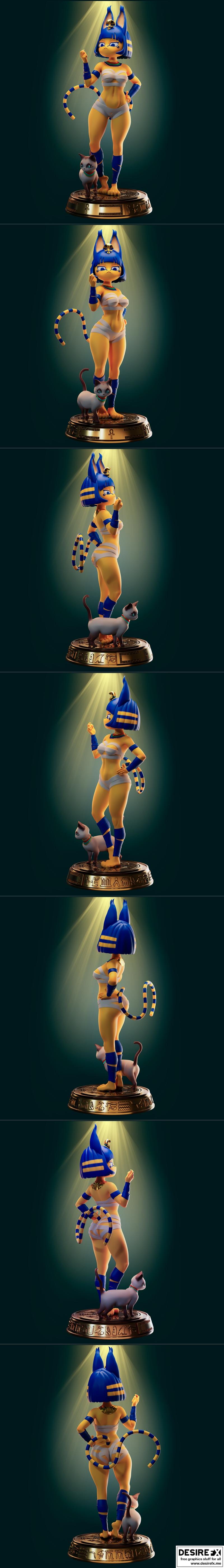 Ankha 3D打印模型|Officer Rhu – Ankha – 3D Print Model STL