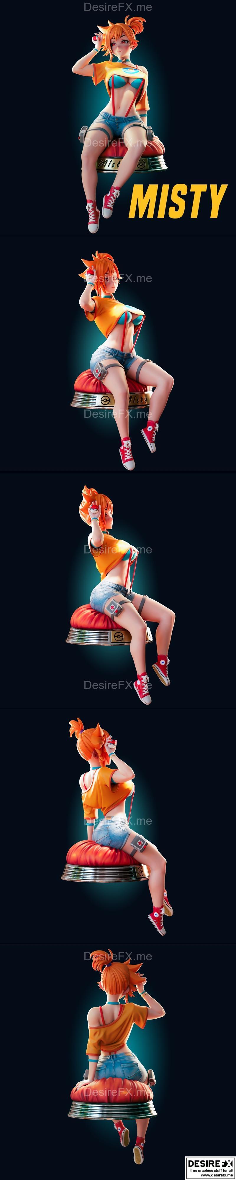 Rhu工作室 《Misty》3D打印模型|Officer Rhu – Misty – 3D Print Model STL