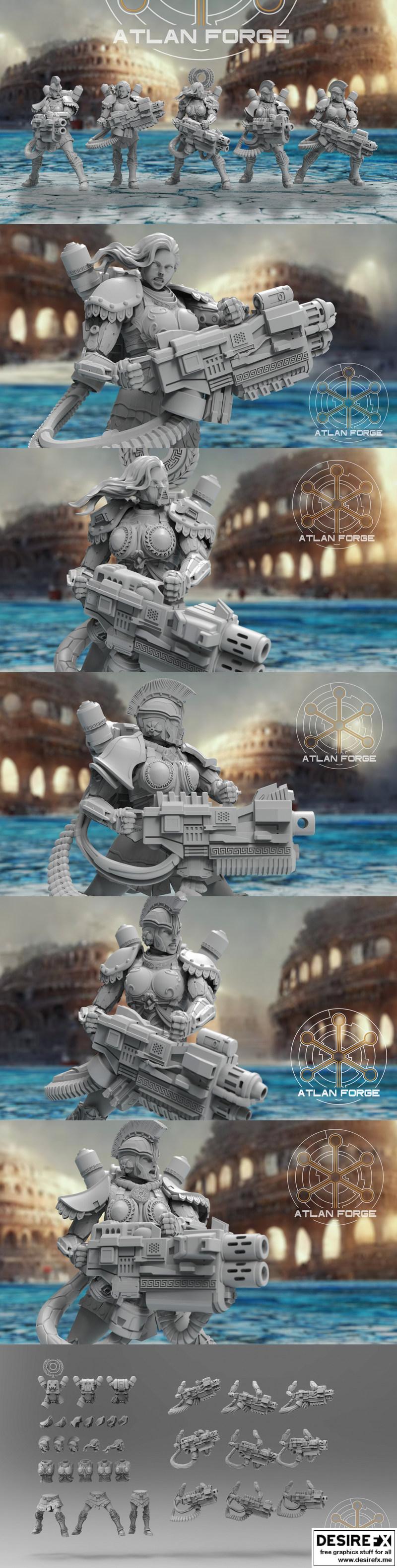 阿特兰锻造厂 - 米诺安希耶里亚 - 3D打印模型|Atlan Forge – Minoan Hiereiai – 3D Print Model