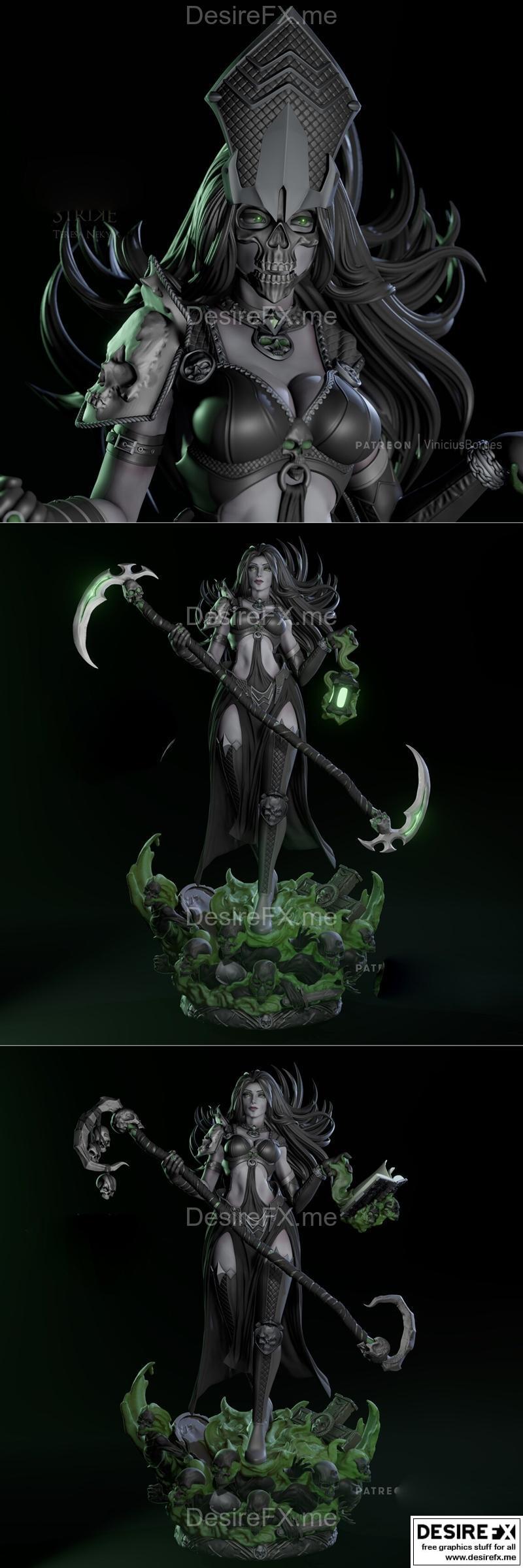 战争打击——特蕾莎·内基亚 3D打印模型|Warfare Strike – Teresa Nekyia – 3D Print Model STL