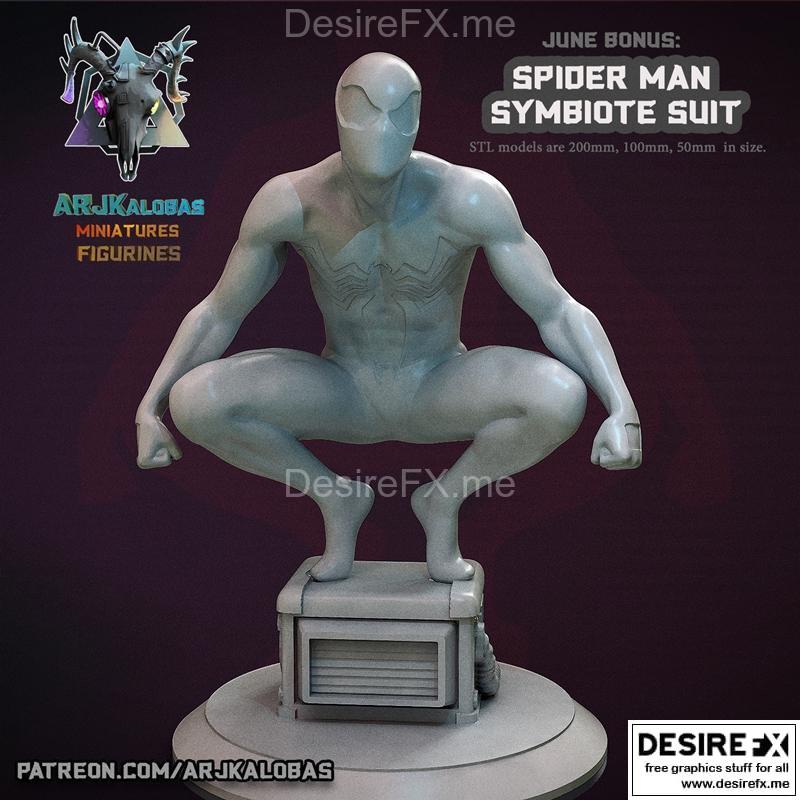 蜘蛛侠共生体战衣 - 3D打印模型|SpiderMan Simbiote suit – 3D Print Model STL