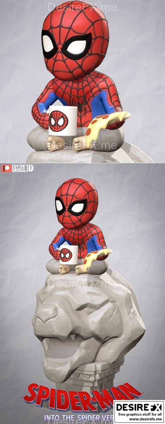 蜘蛛侠懒人款3D打印模型|Spiderman Lazy – 3D Print Model STL