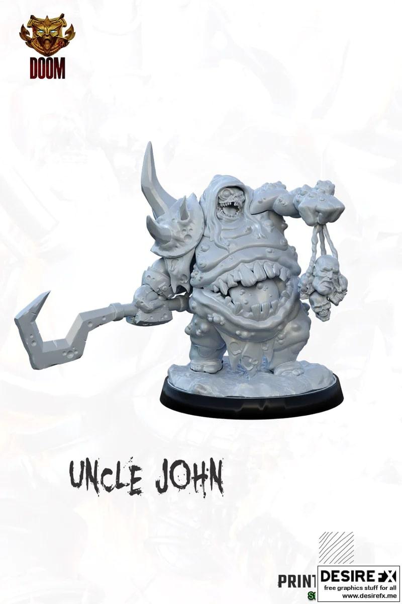 约翰叔叔——3D打印模型|Uncle John – 3D Print Model