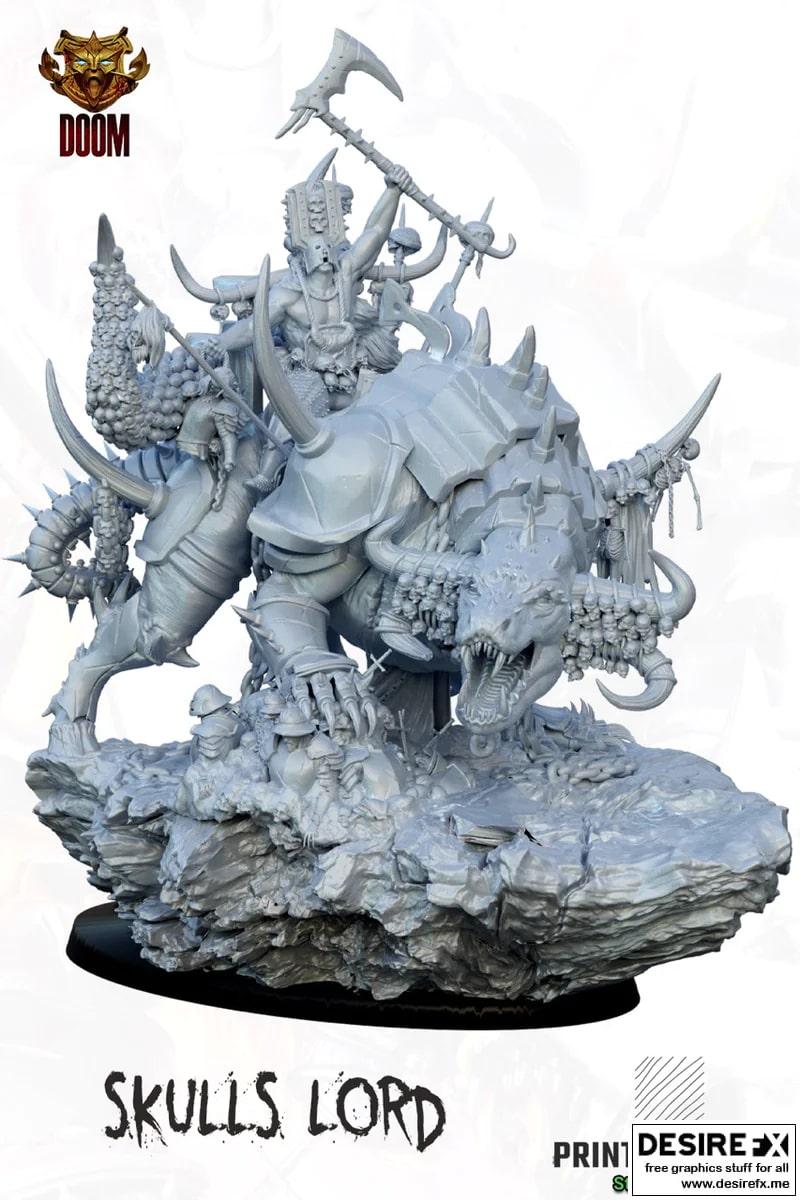 Skull Lord 3D打印模型|Skull Lord – 3D Print Model