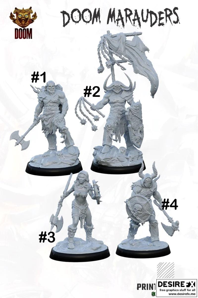 毁灭战士：狂战士3D打印模型|Doom Marauders – 3D Print Model