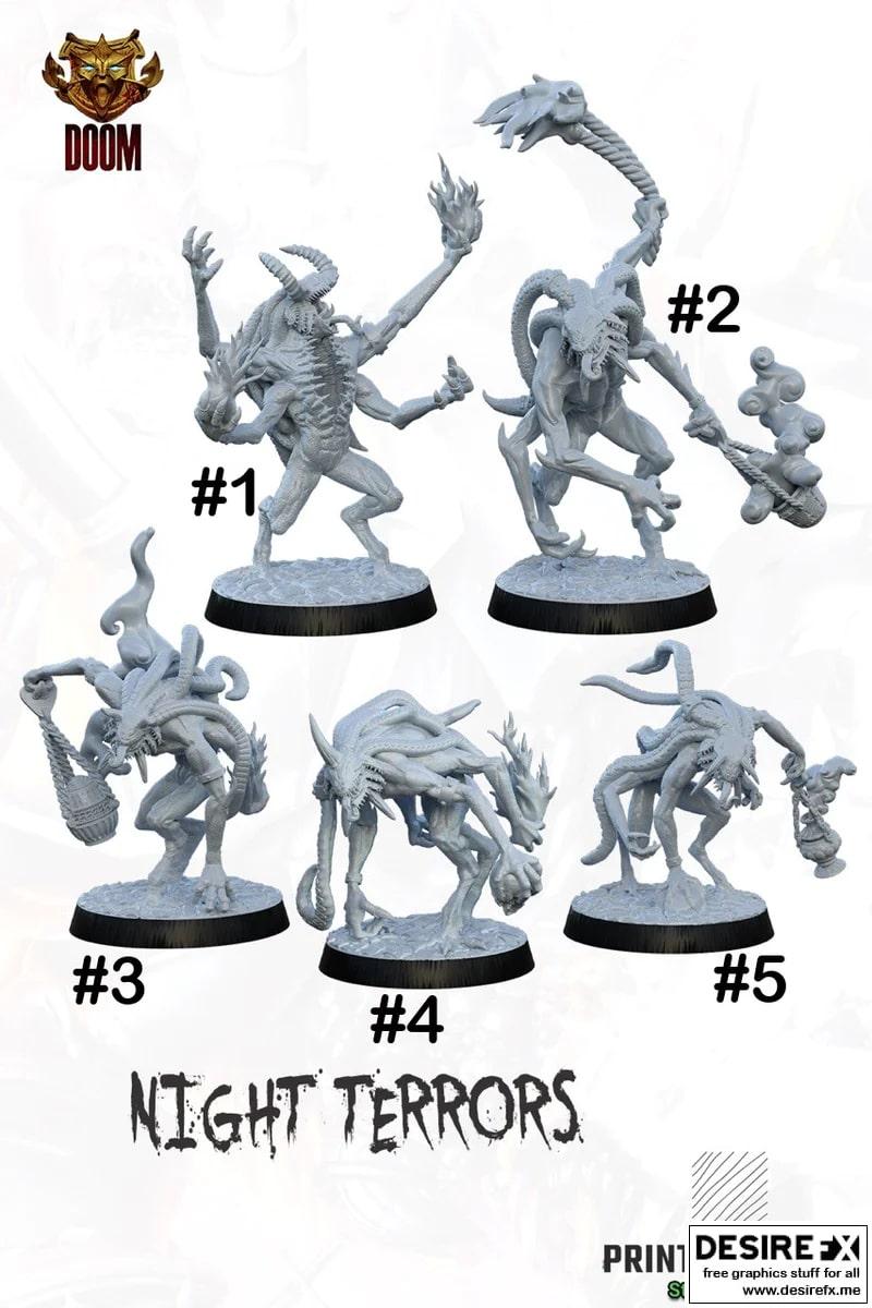 夜魇——3D打印模型|Night Terrors – 3D Print Model